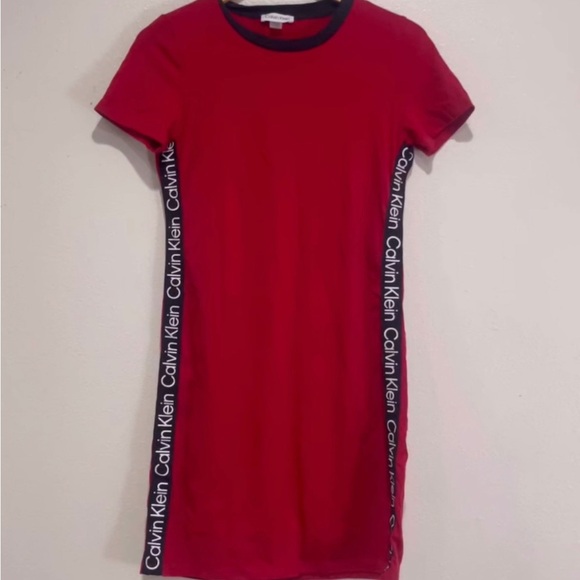Calvin Klein Red Mini Dress - Picture 1 of 4